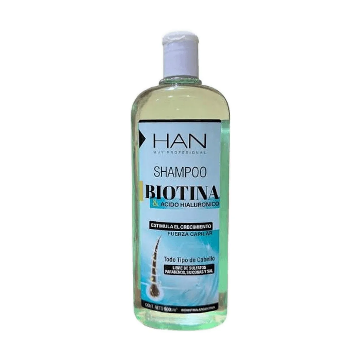 Han - Shampoo biotina & acido hialuronico 500 cc