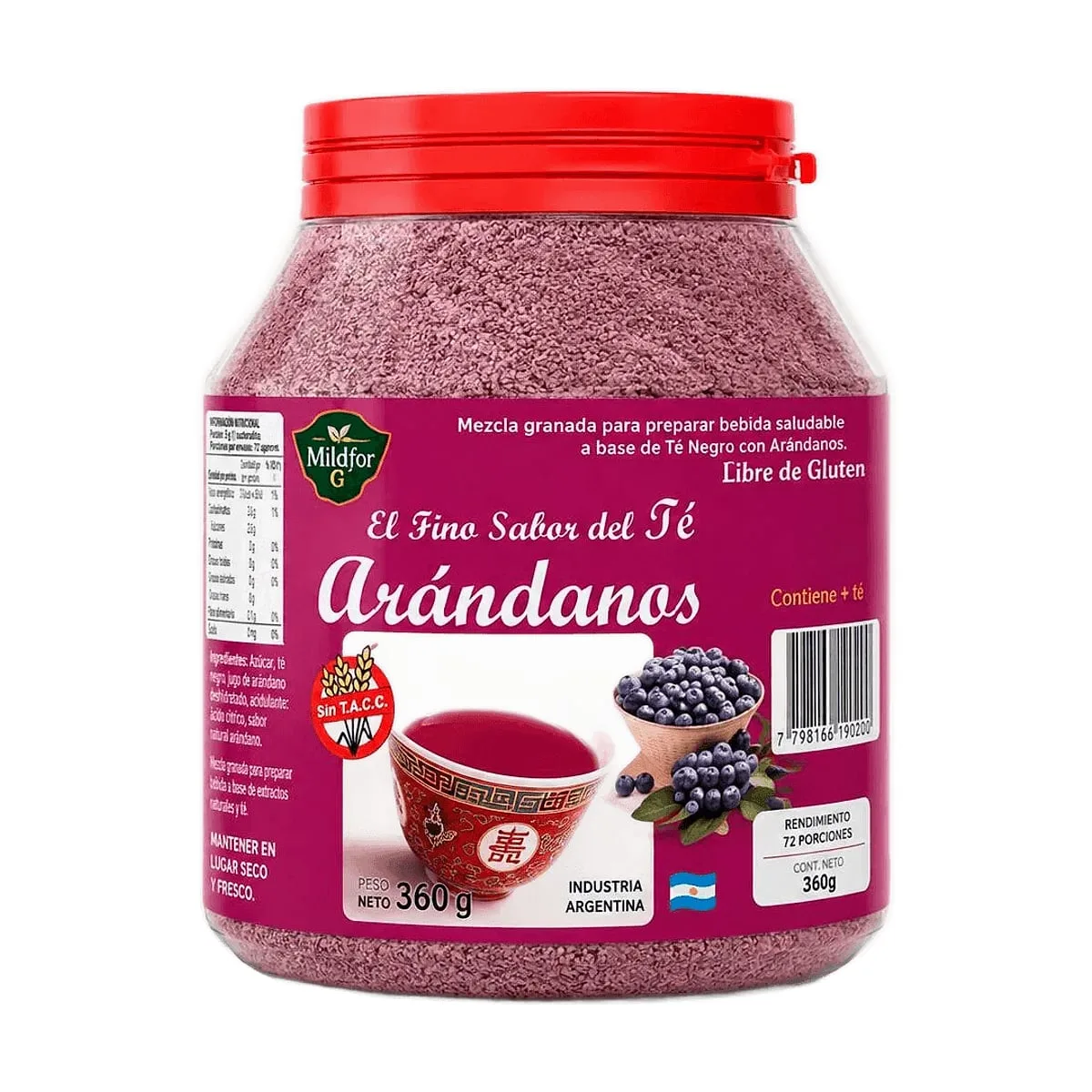 Milford - Te de arandanos granulado x 360 gr