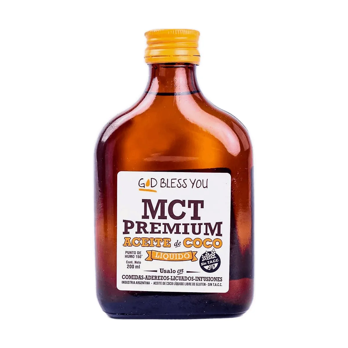 God Bless You - Aceite de coco petaca mct x 200 ml