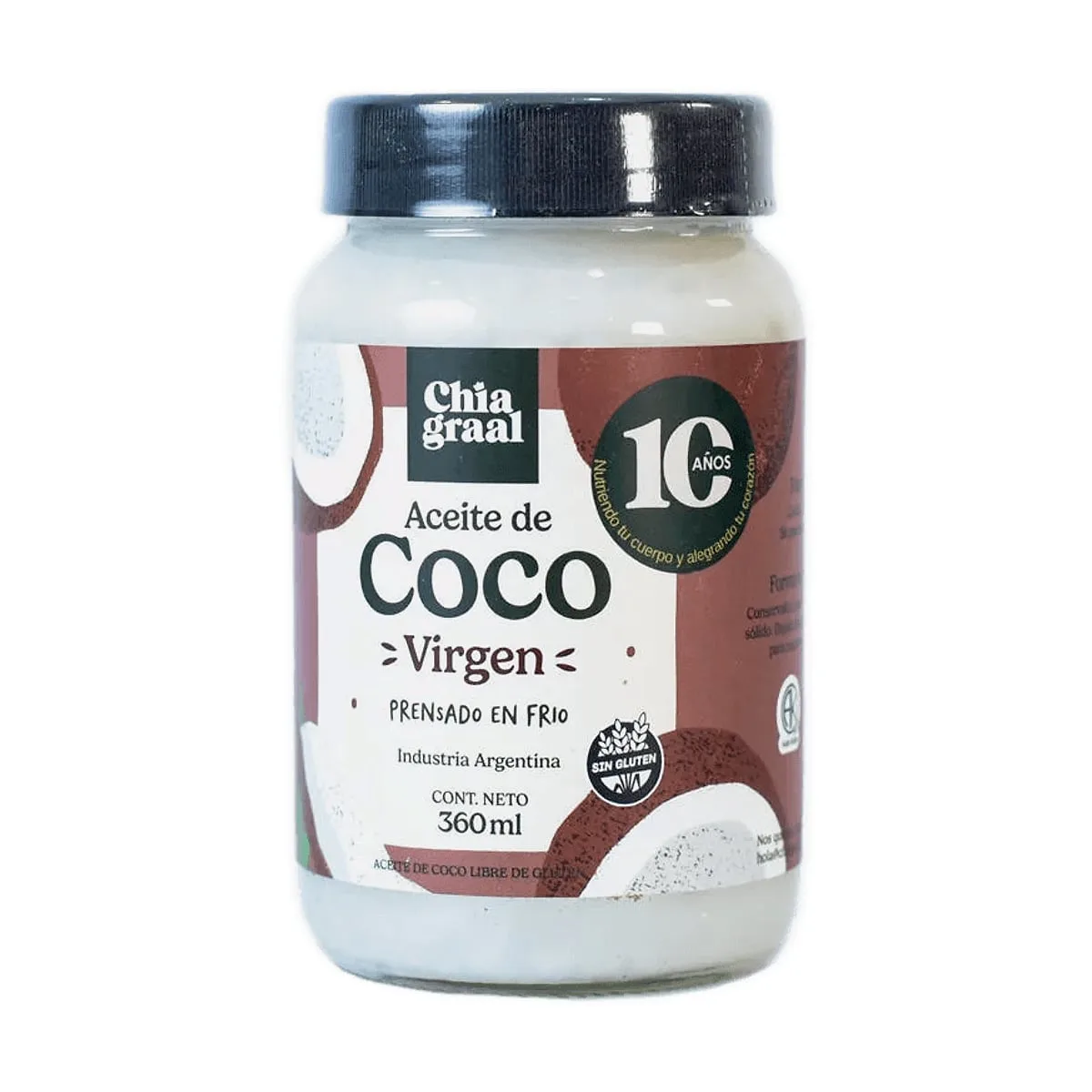 Chia Graal - Aceite de coco virgen x 360 ml