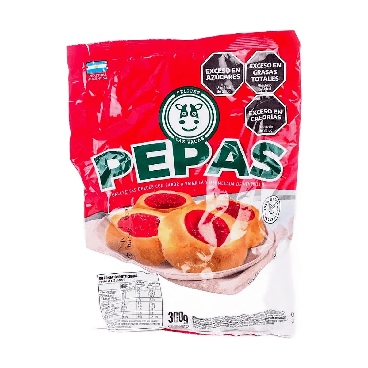 Felices Las Vacas - Pepas c/membrillo x 300 gr