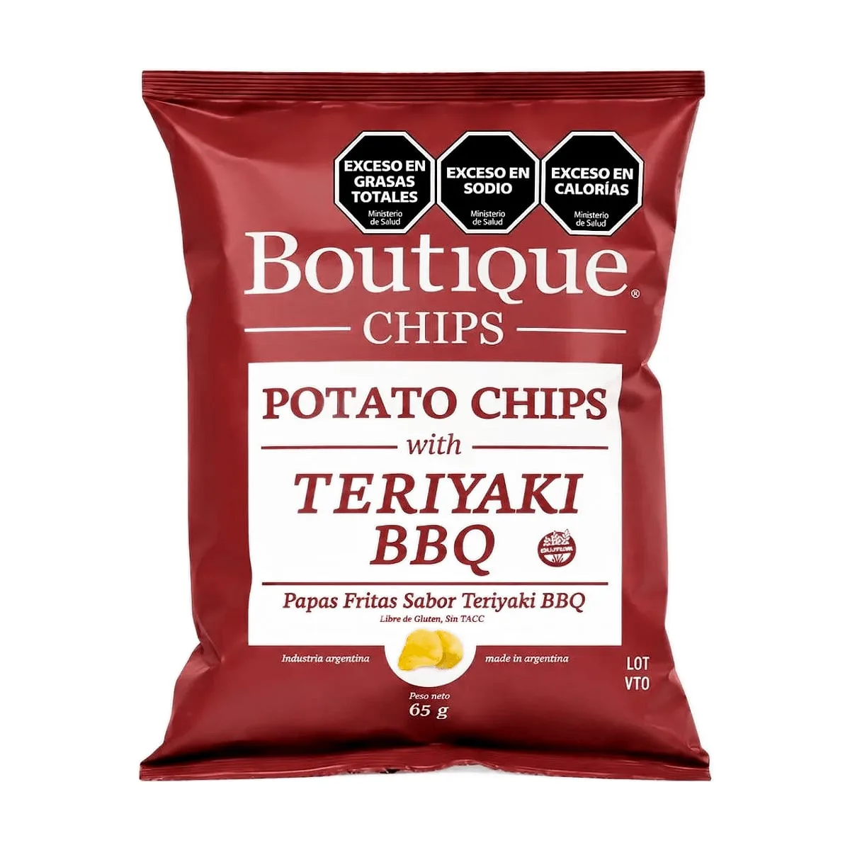 Boutique chips - Papas fritas sabor a teriyaki x 65 gr