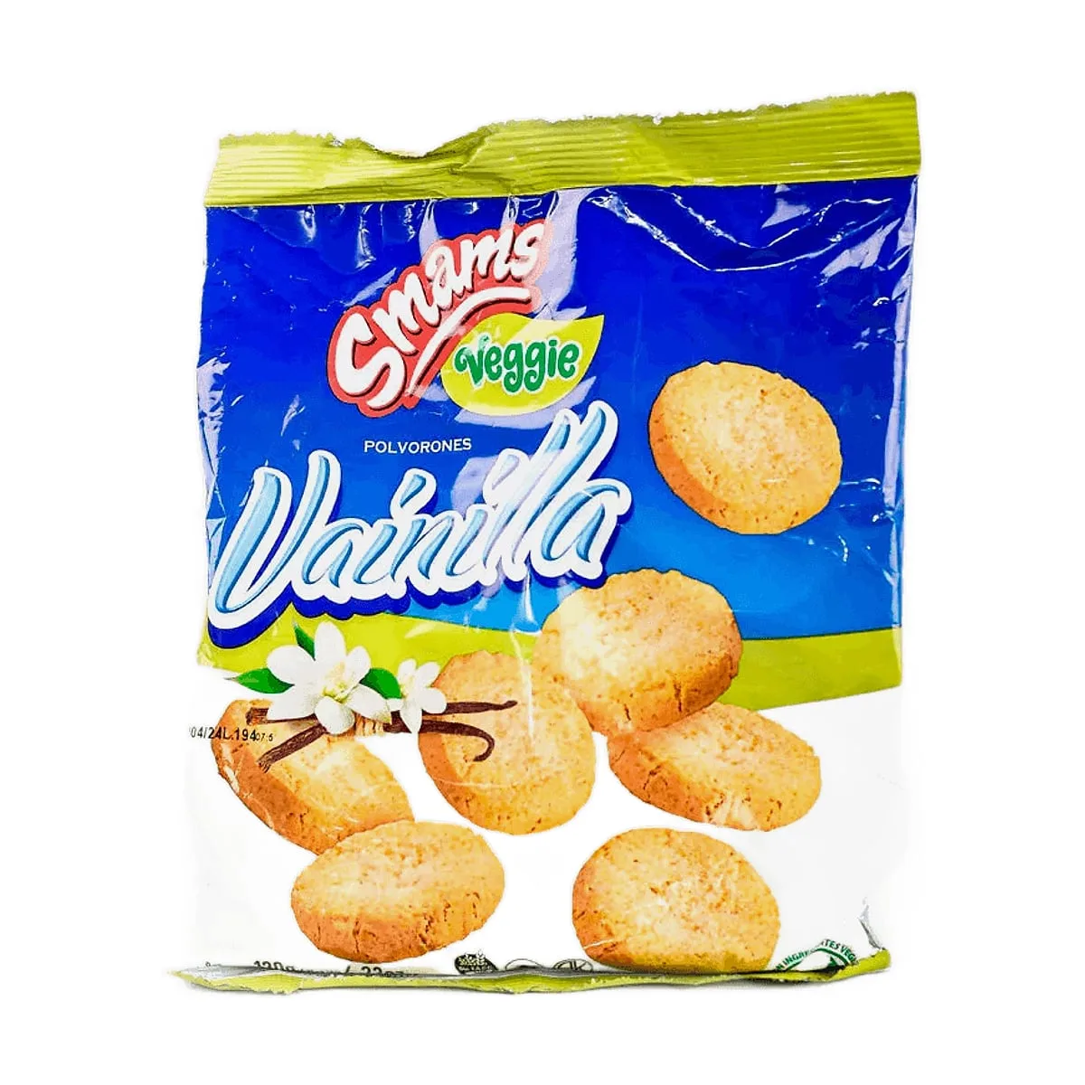 Smams - Galletitas polvorones sabor vainilla (veggie) x 120 gr