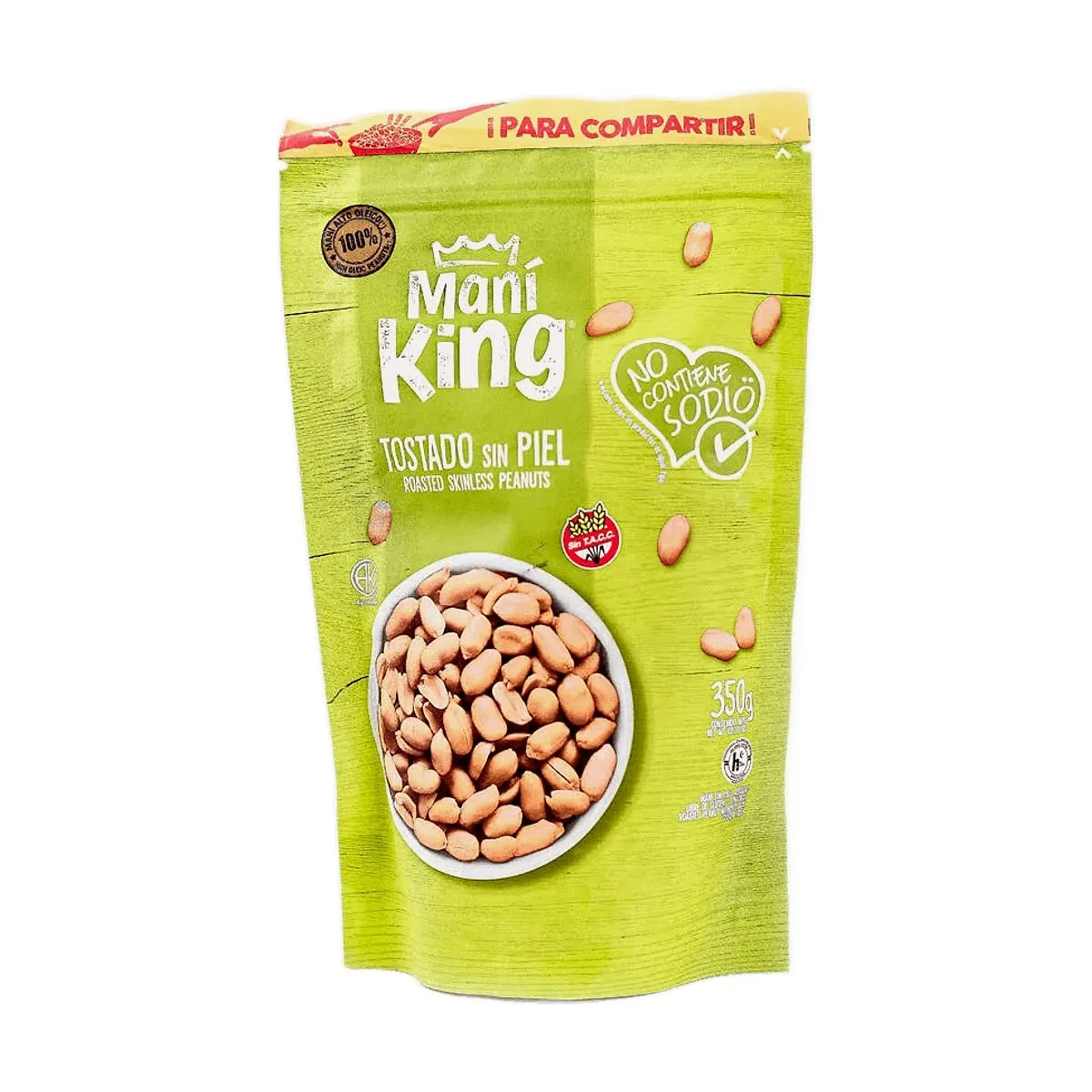 Mani King - Mani salado sin piel x 350 gr