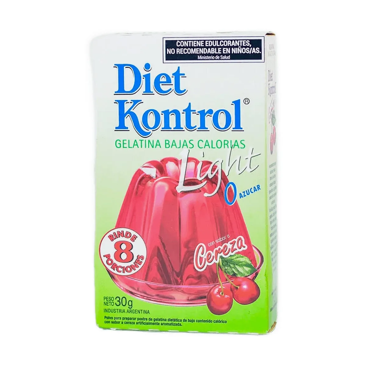 Diet Kontrol - Gelatina light sabor cereza x 30 gr