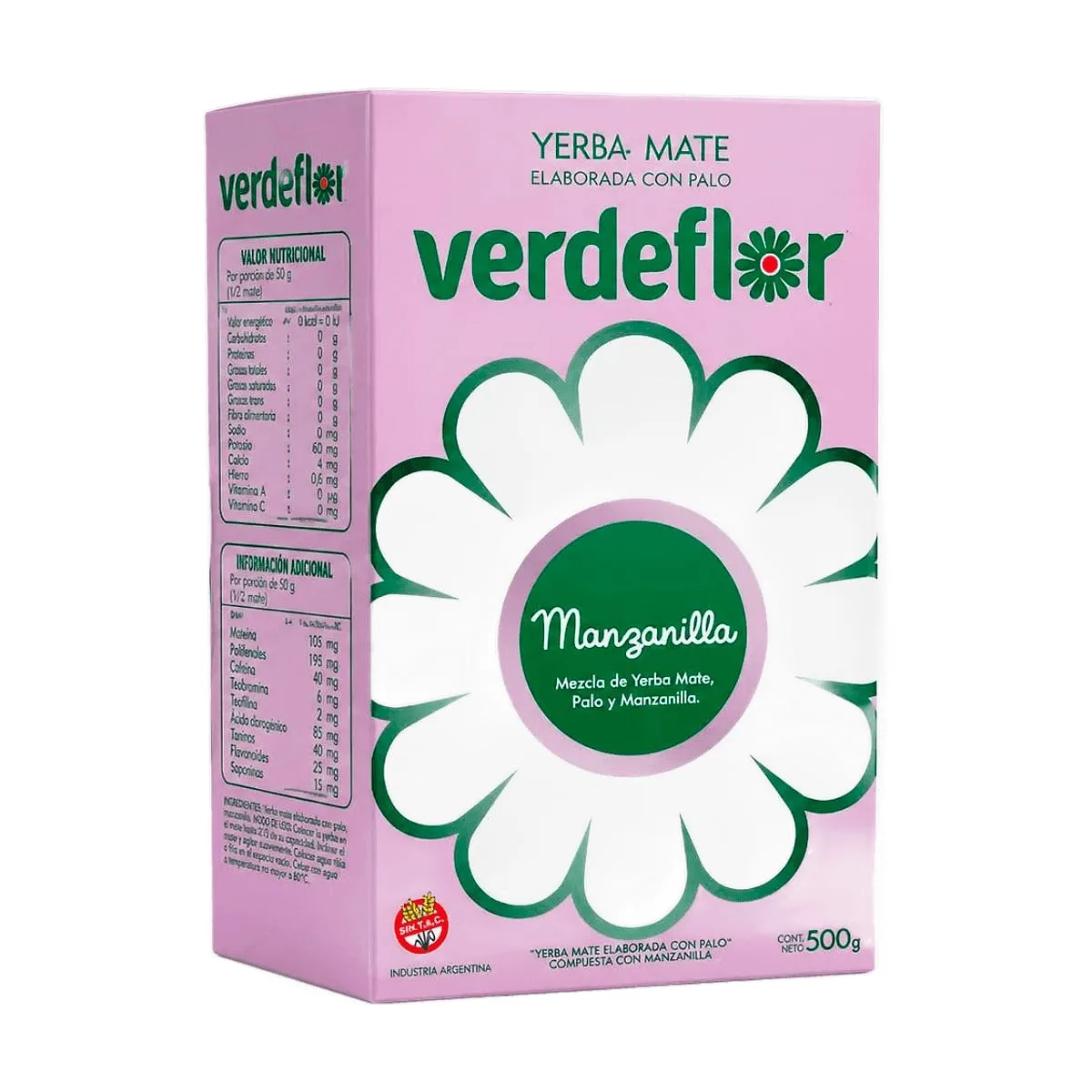 Verde Flor - Yerba con manzanilla x 500 gr