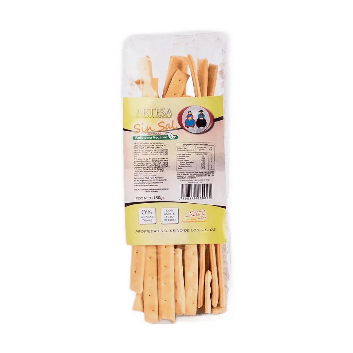 Artesa - Talitas sin sal x 160 gr