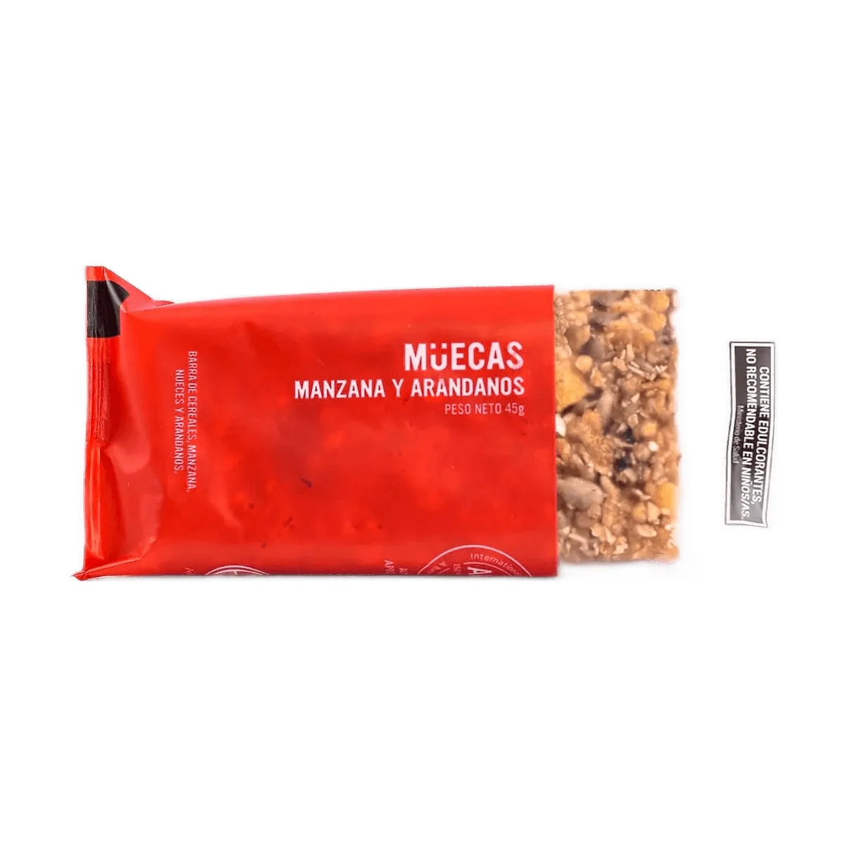 Muecas - Barrita de manzana y arándanos x 45 gr