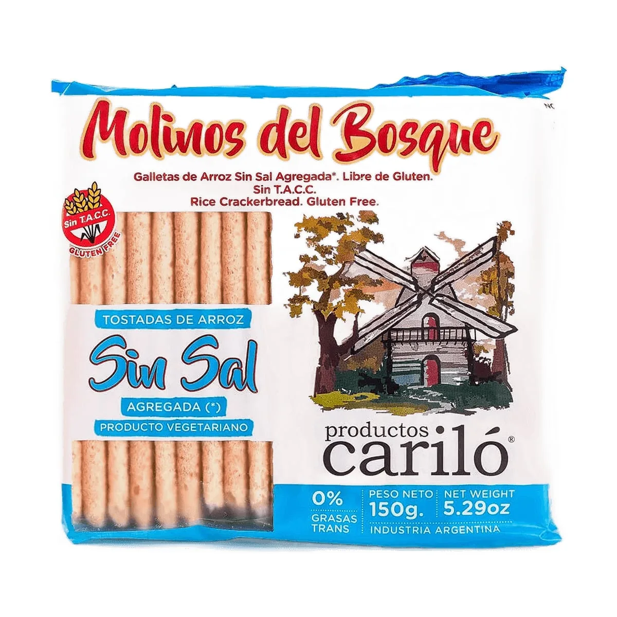 Molinos Del Bosque - Tostadas de arroz sin sal x 150 gr