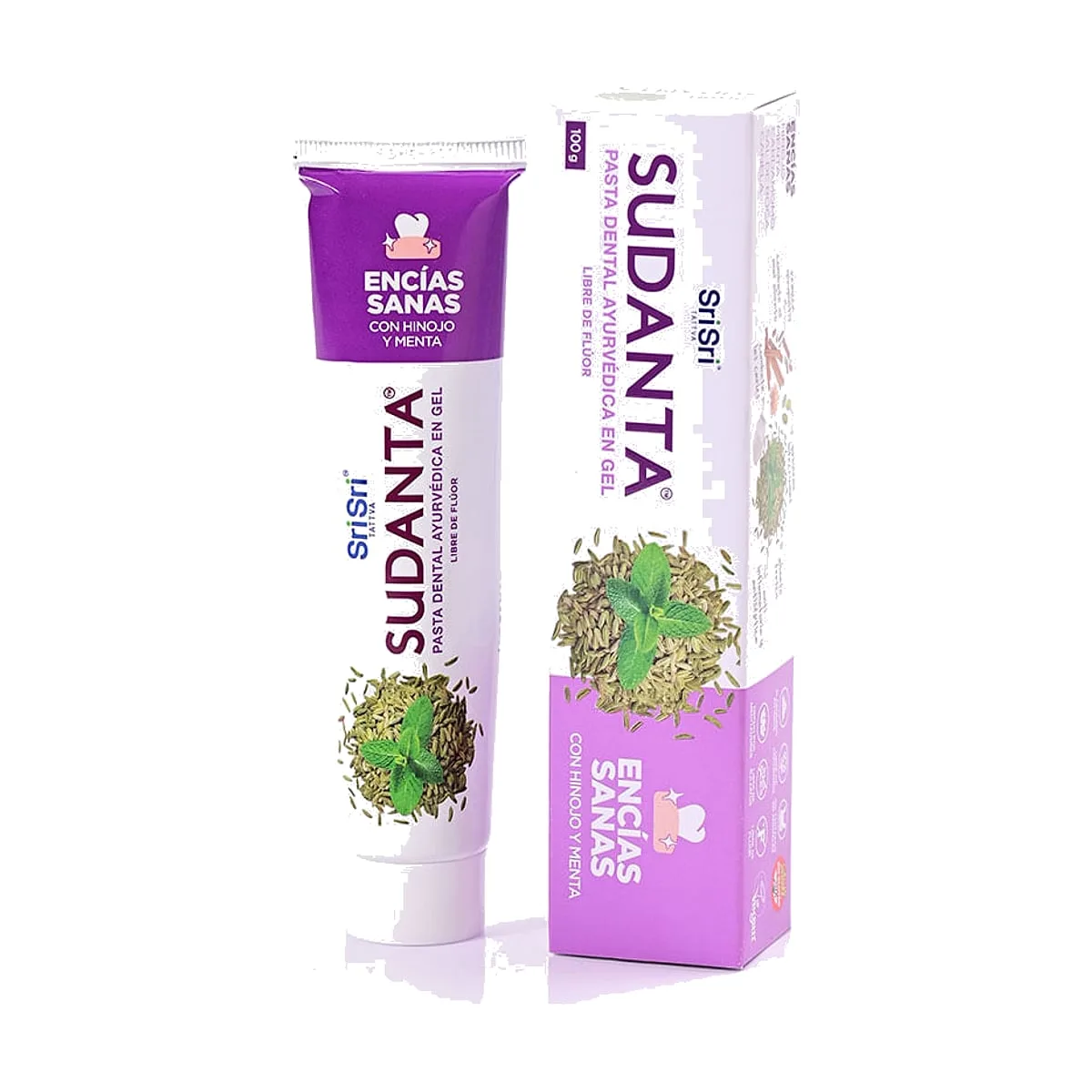 Sri Sri - Pasta dental libre de flúor encías sanas x 50 gr