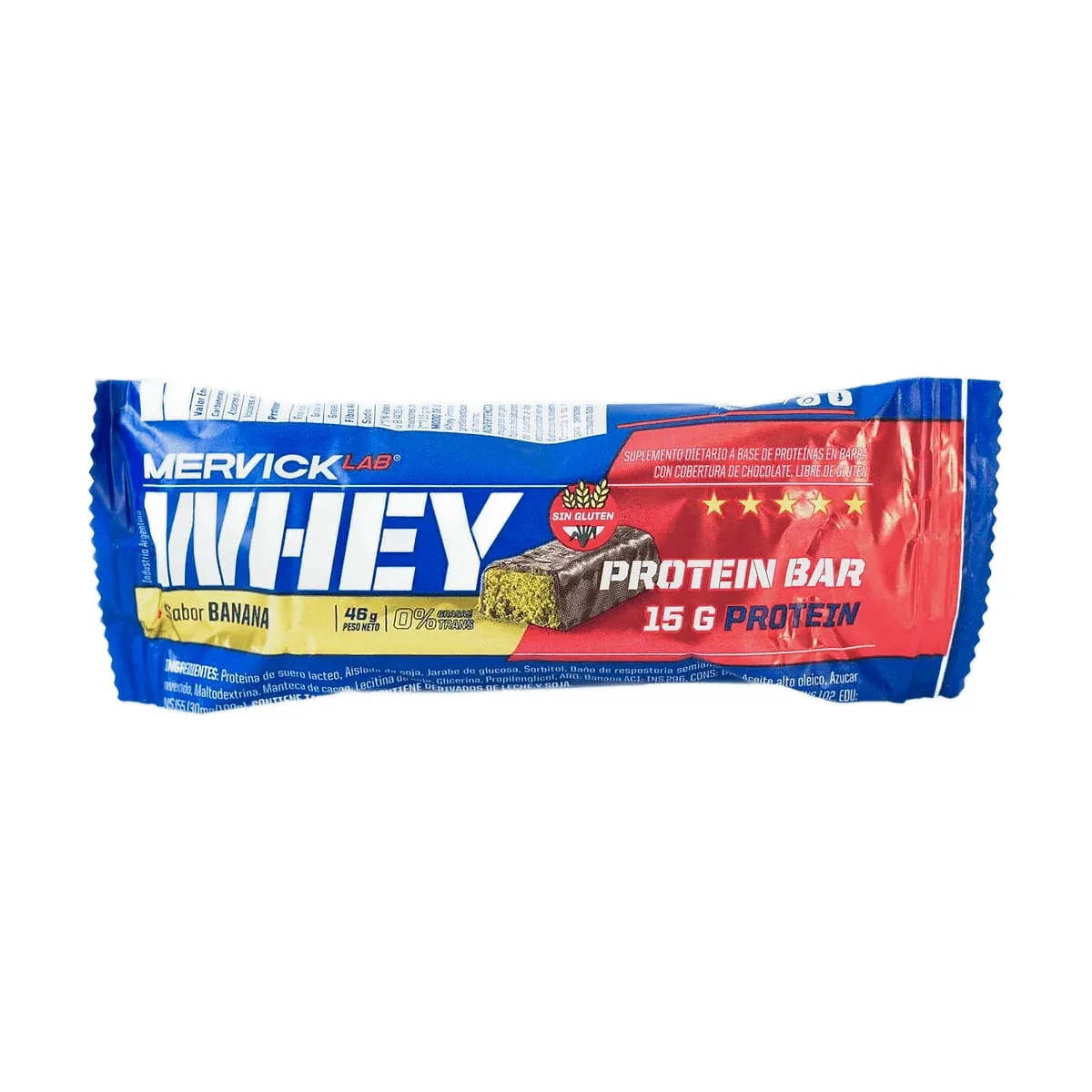 Mervick - Barrita proteica sabor banana x 46 gr