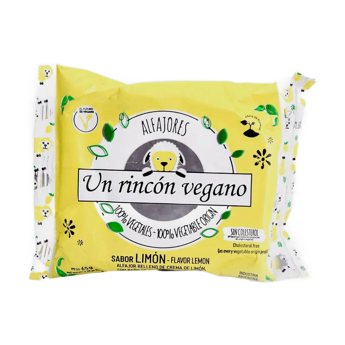Un Rincon Vegano - Alfajor sabor limon x 80 gr