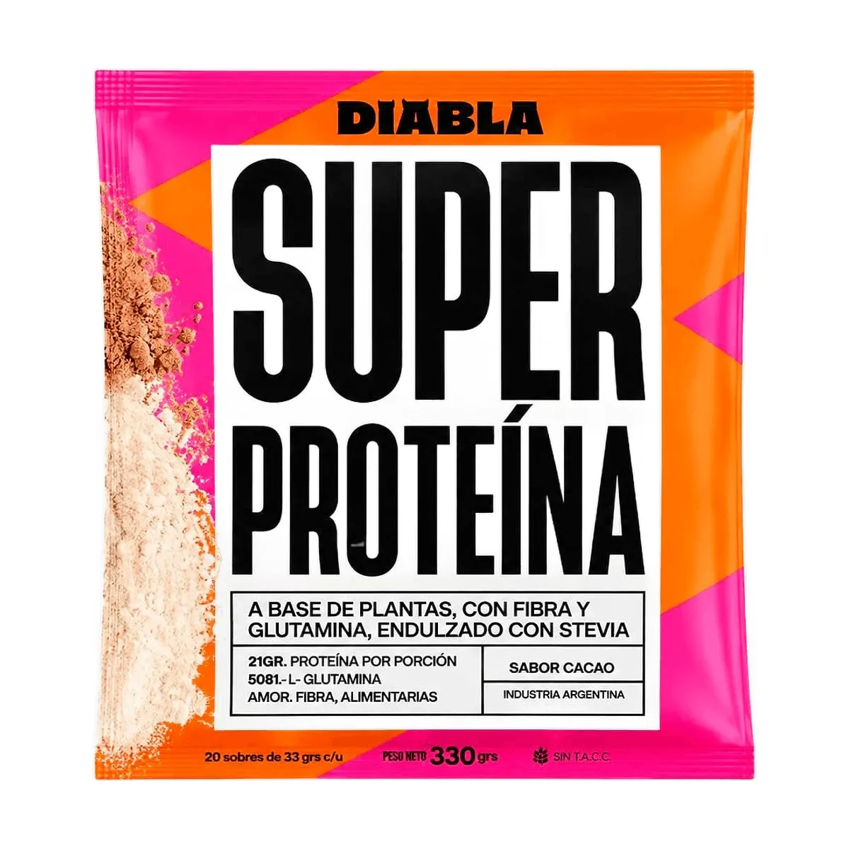 Diabla - Super proteina sabor cacao x 33 gr