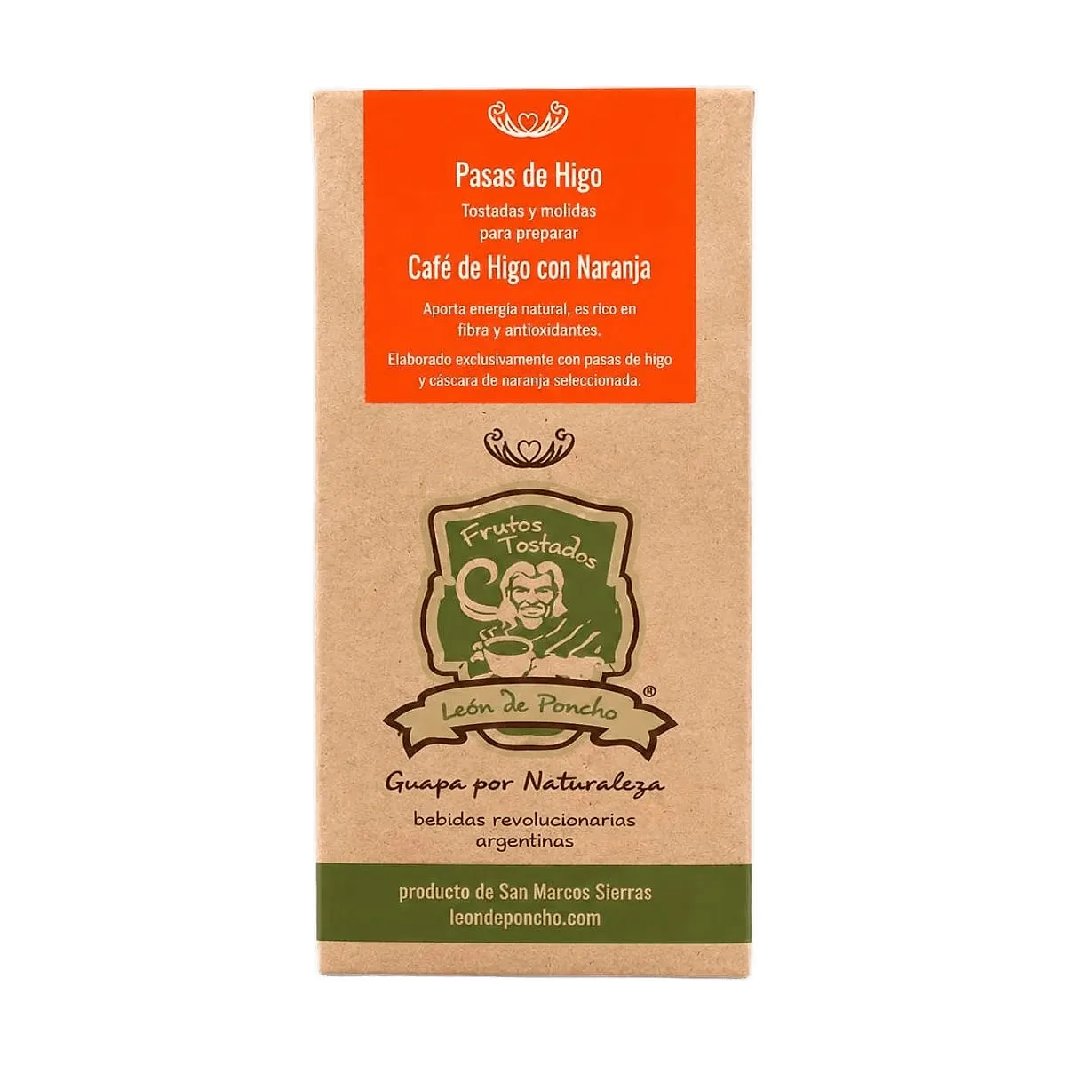 Leon De Poncho - Cafe de higo con cascaras de naranja x 250 gr