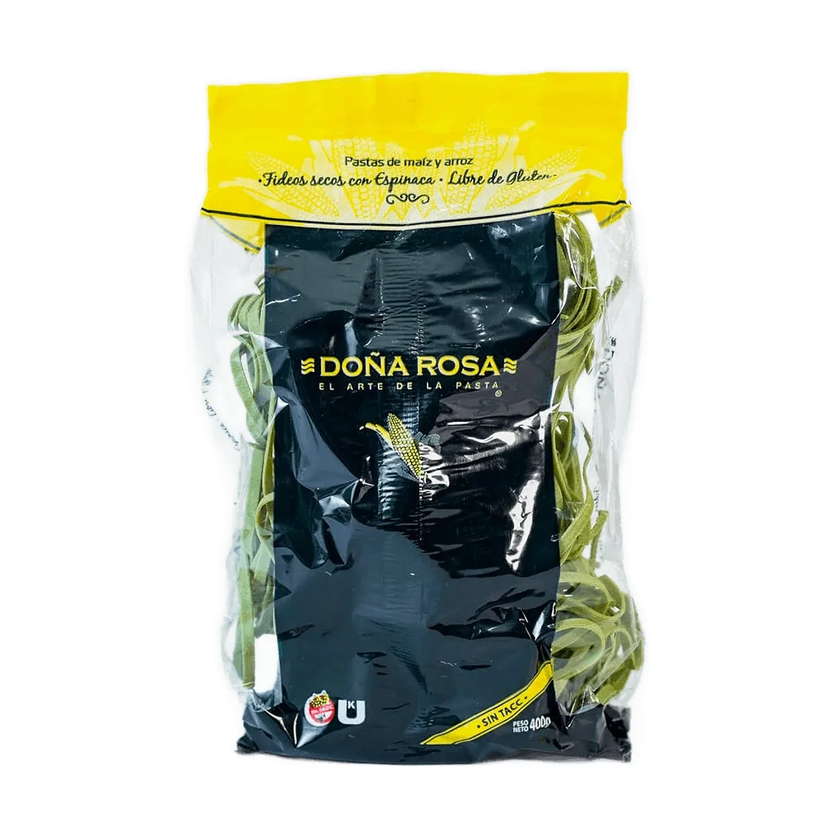 Doña Rosa - Fideos caseritos con espinaca x 400 gr