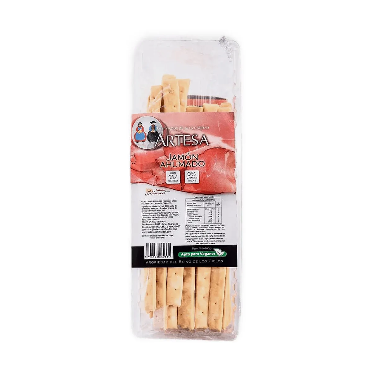 Artesa - Talitas de jamon ahumado x 160 gr