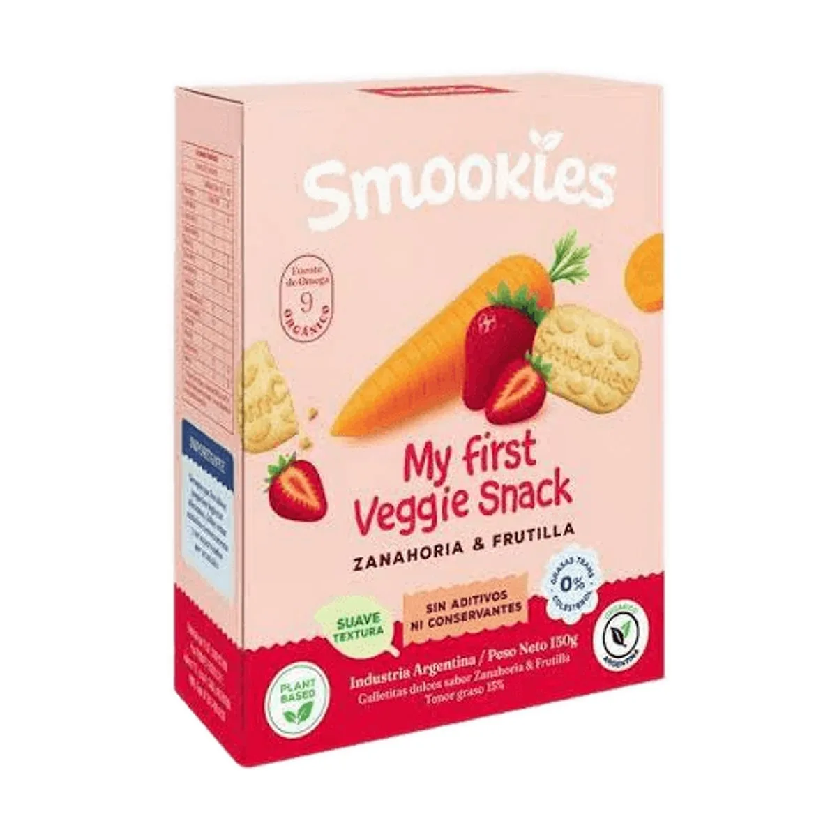 Smookies - Galletitas orgánicas de zanahoria y frutilla x 150 gr