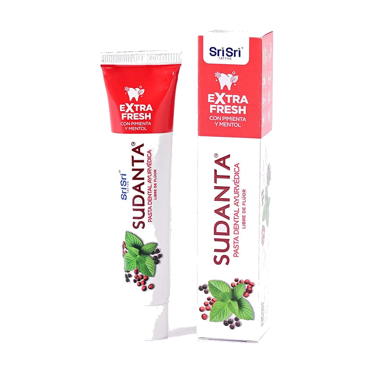 Sri Sri - Pasta dental libre de flúor extra fresh x 50 gr