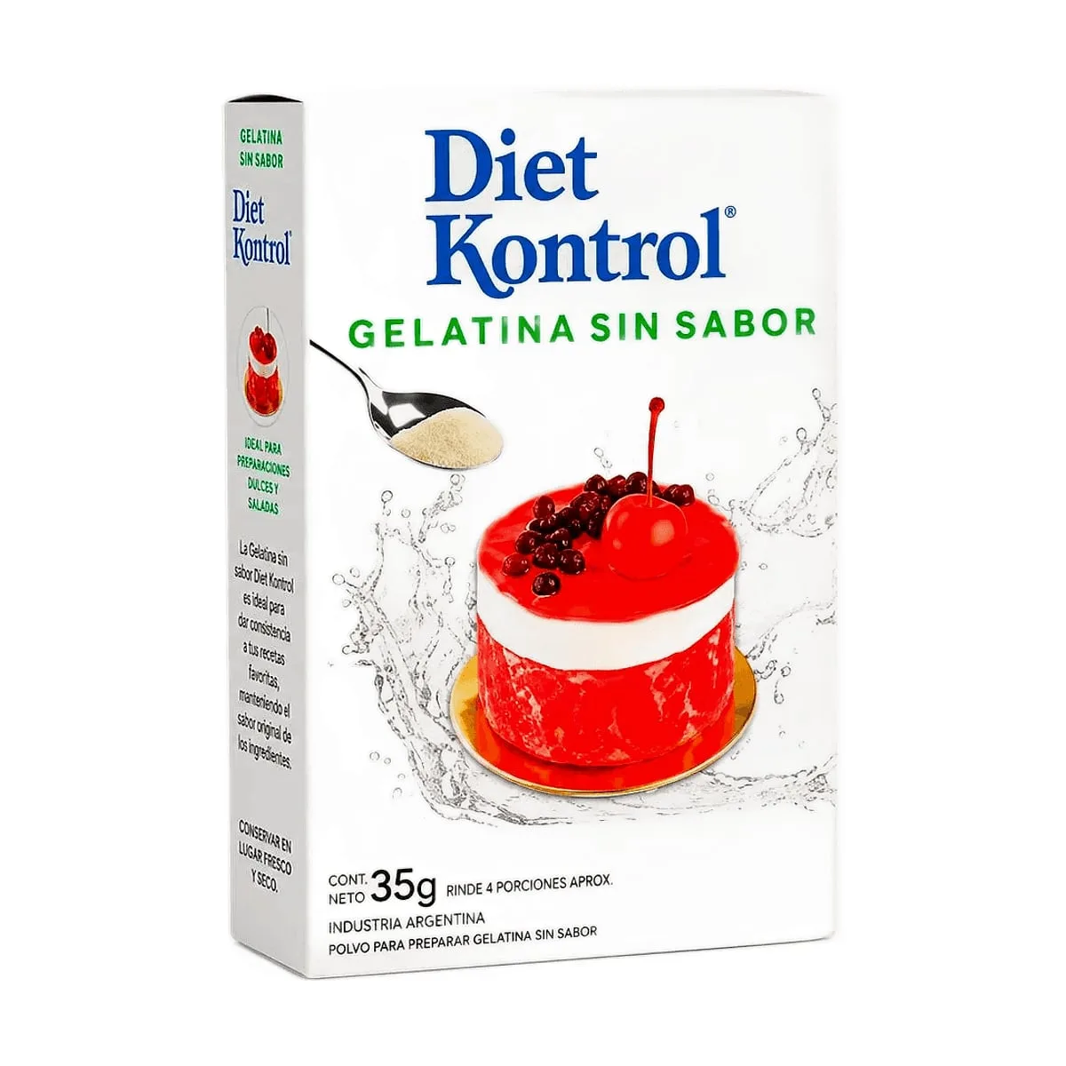 Diet Kontrol - Gelatina sin sabor x 35 gr