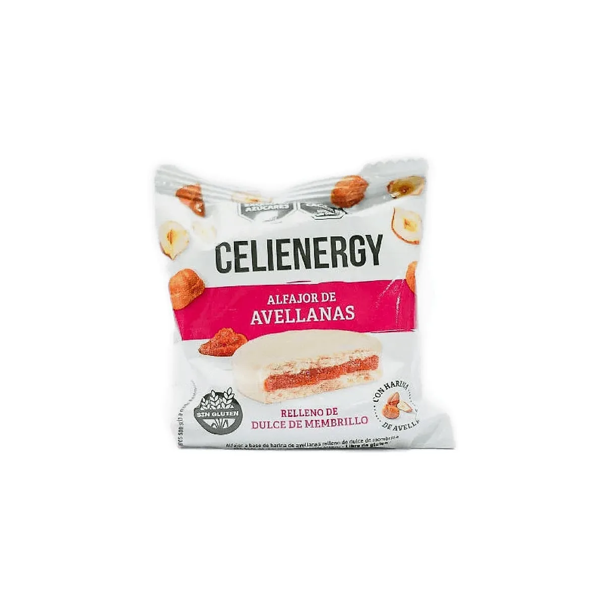 Celienergy - Alfajor de avellana blanco x 50 gr