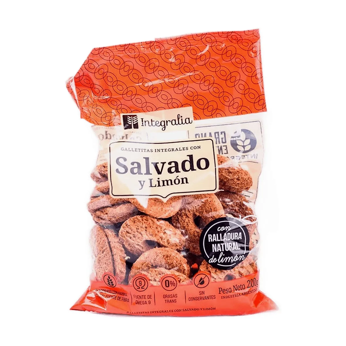 Integralia - Aritos de salvado con miel y limón x 250 gr