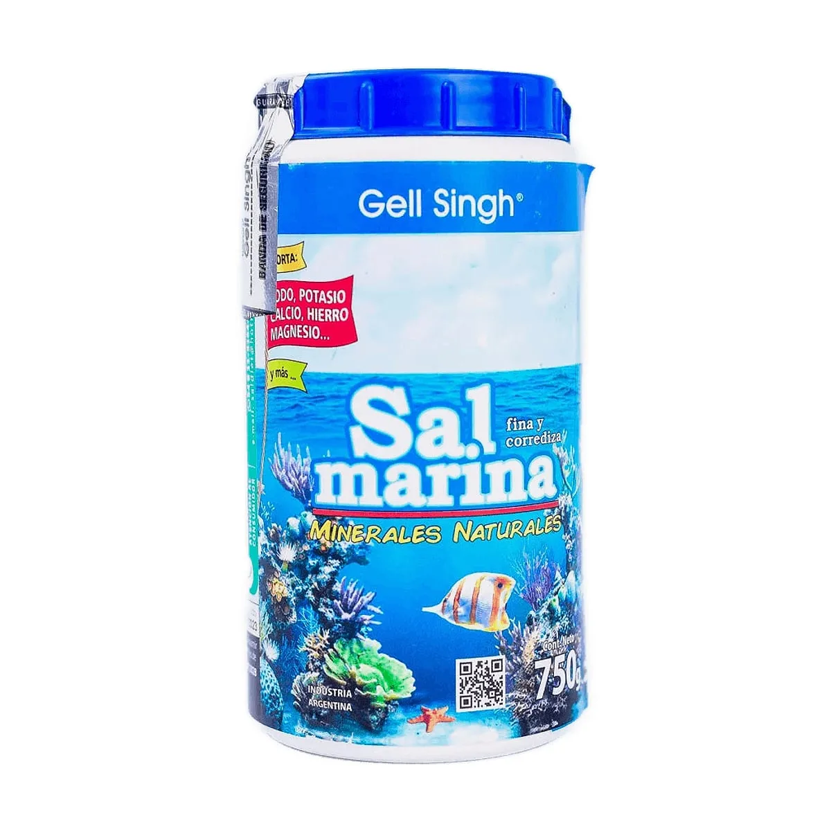 Gell Singh - Sal marina fina y corrediza x 750 gr
