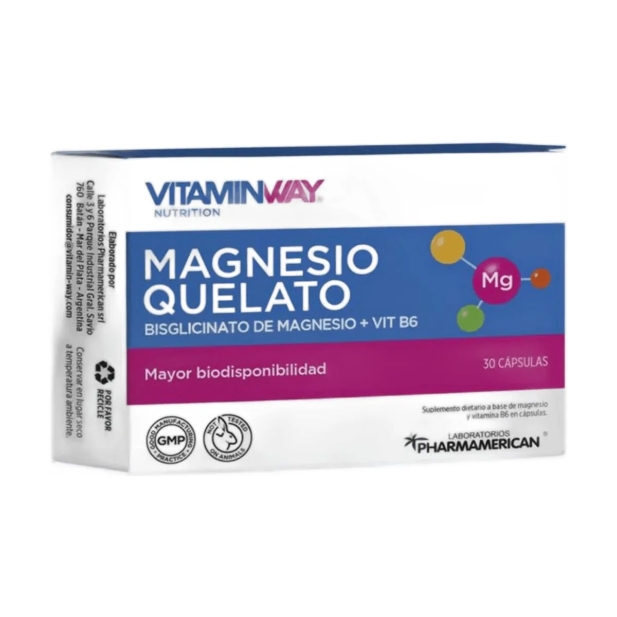 Vitamin Way - Magnesio quelato x 30 cap