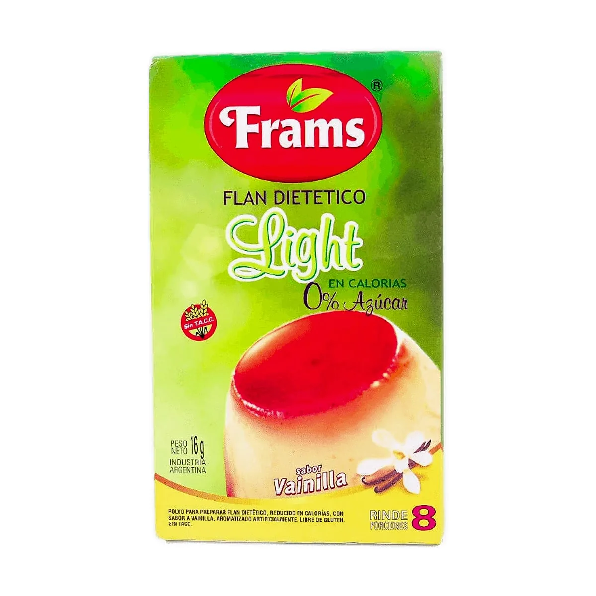 Frams - Flan light sabor vainilla x 16 gr