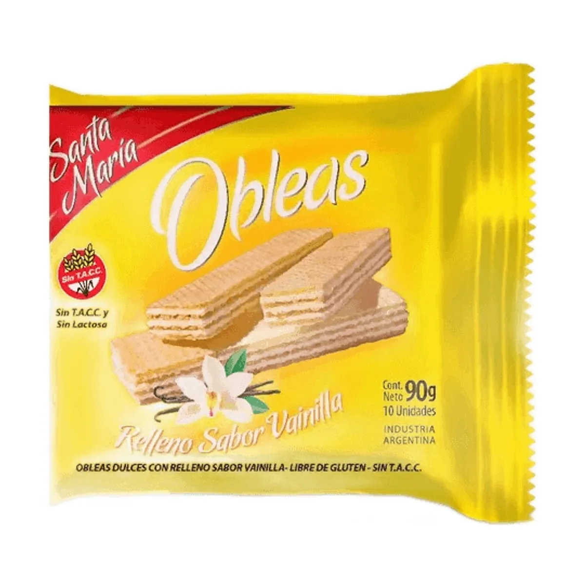 Santa Maria - Oblea relleno sabor vainilla x 90 gr