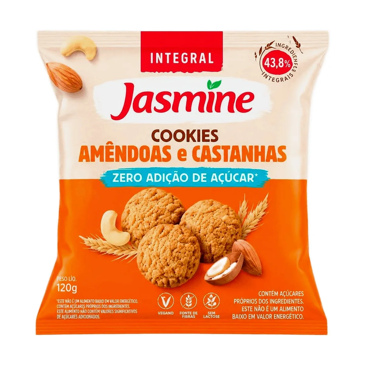 Jasmine - Cookies integrales de almendras y castañas x 120 gr
