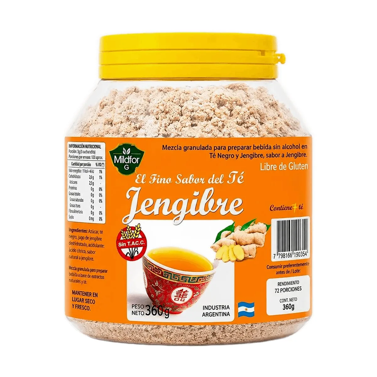 Milford - Te de jengibre granulado x 360 gr