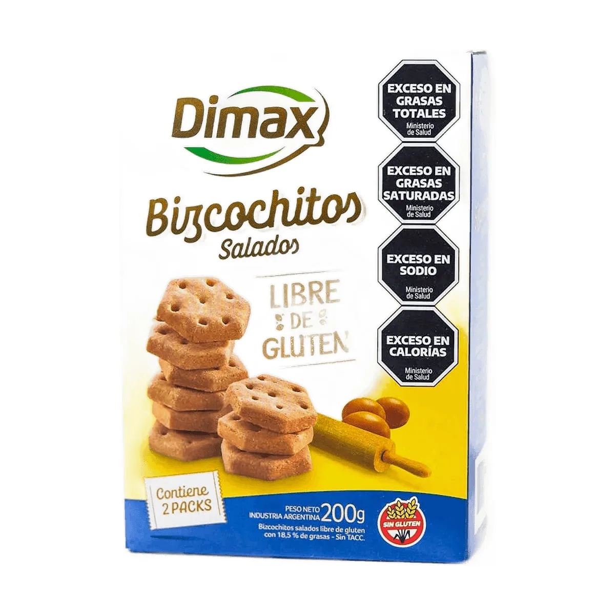 Dimax - Bizcochos salados x 200 gr