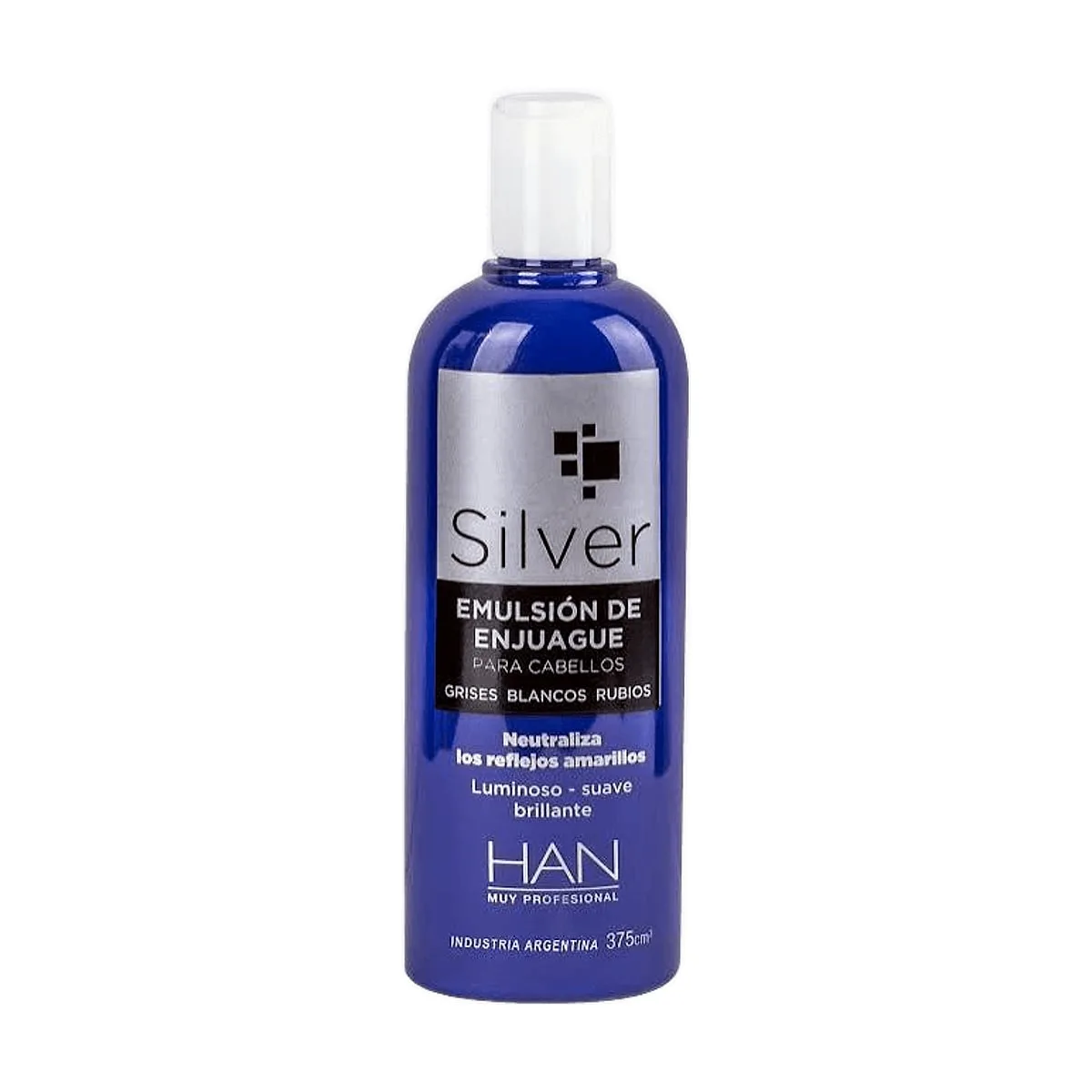 Han - Shampoo silver para cabellos grises blancos y rubios x 350 cc