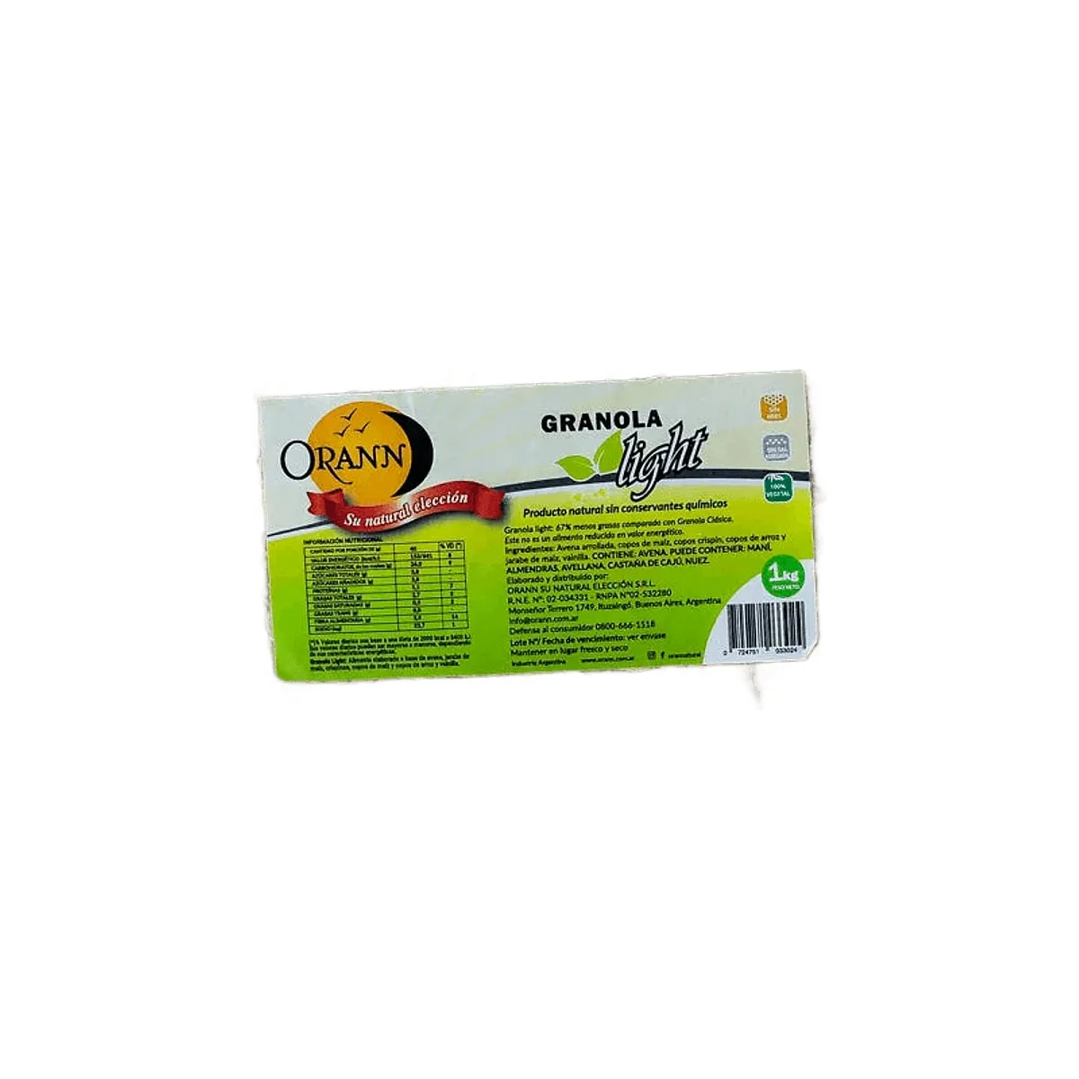 Orann - Granola light x 1 kg