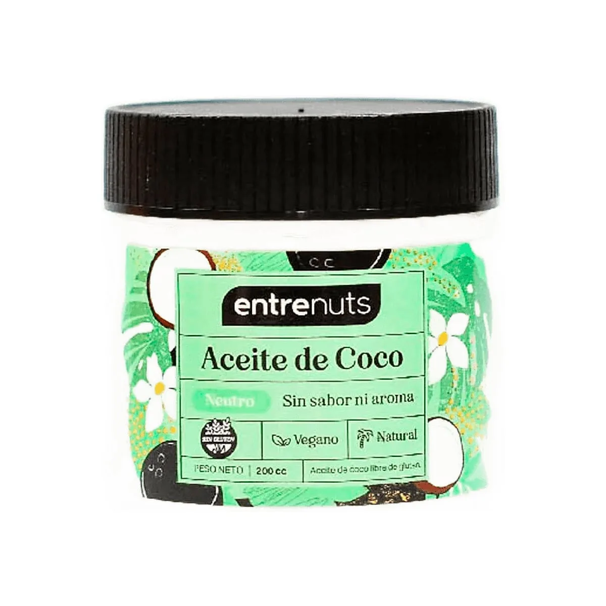 Entrenuts - Aceite de coco neutro x 200 ml