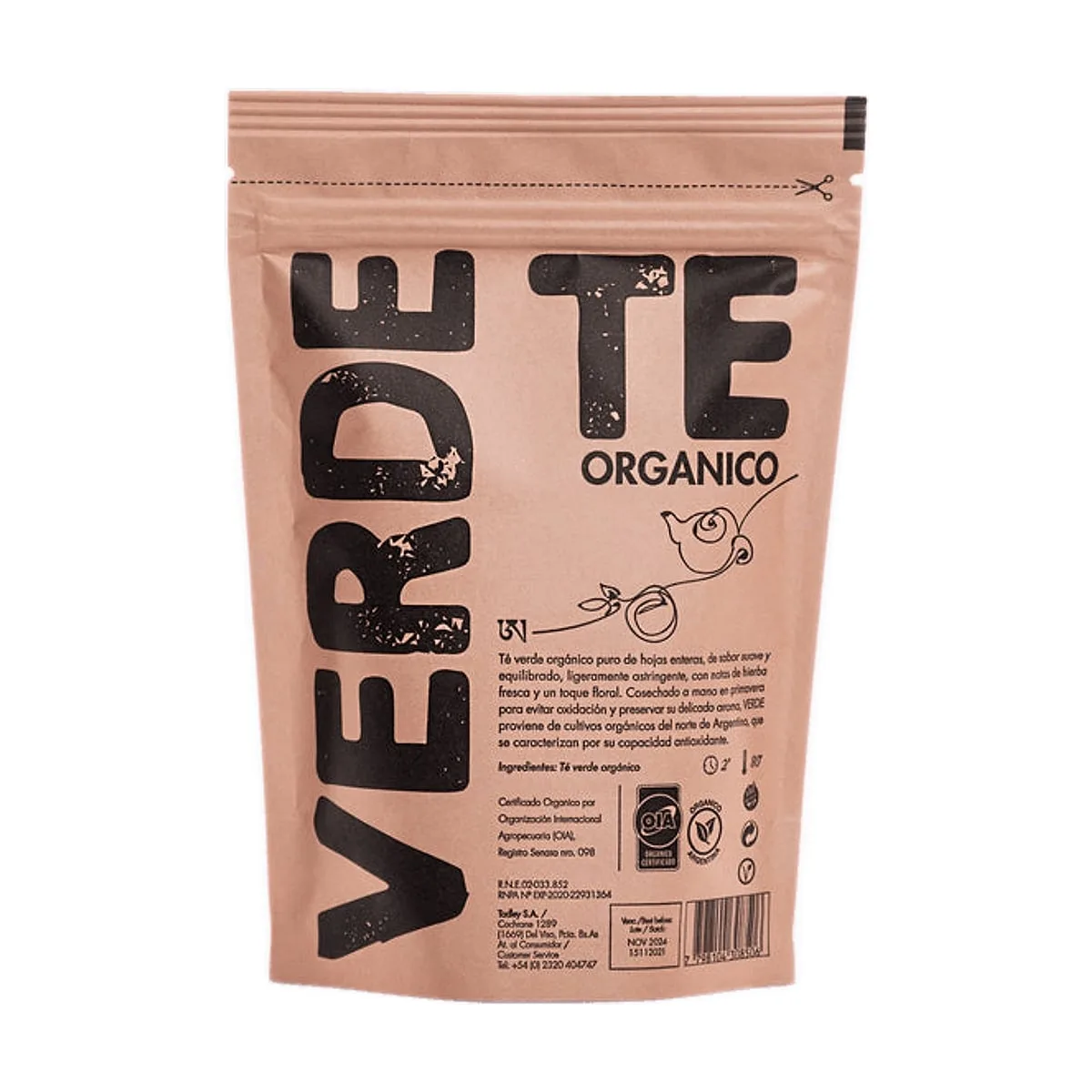 Organic - Te verde orgánico x 80g