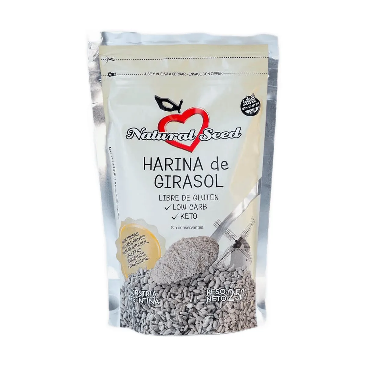 Natural Seed - Harina de girasol x 250 gr