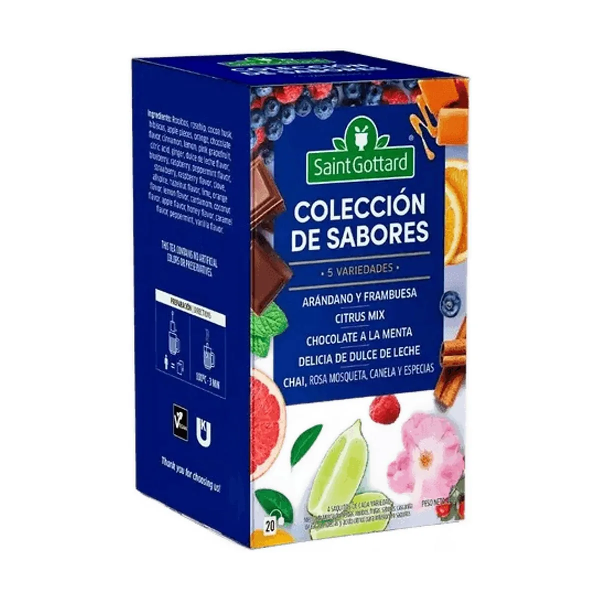 Saint Gottard - Té seleccion frutal 5 variedades x 20 saq