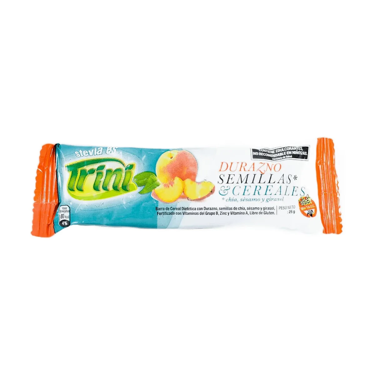 Trini - Barra de cereal sabor durazno x 25 gr