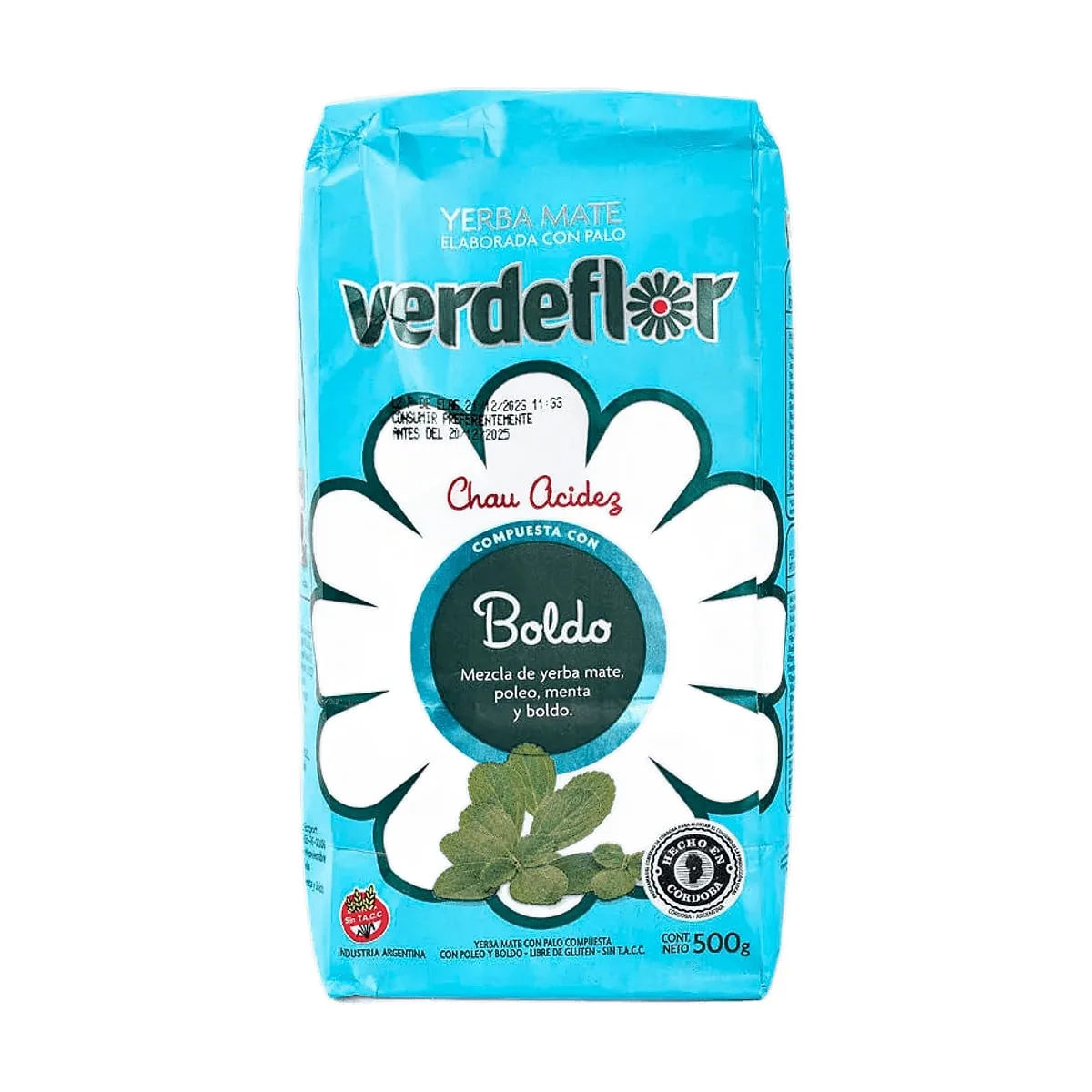 Verde Flor - Yerba mate boldo x 500 gr