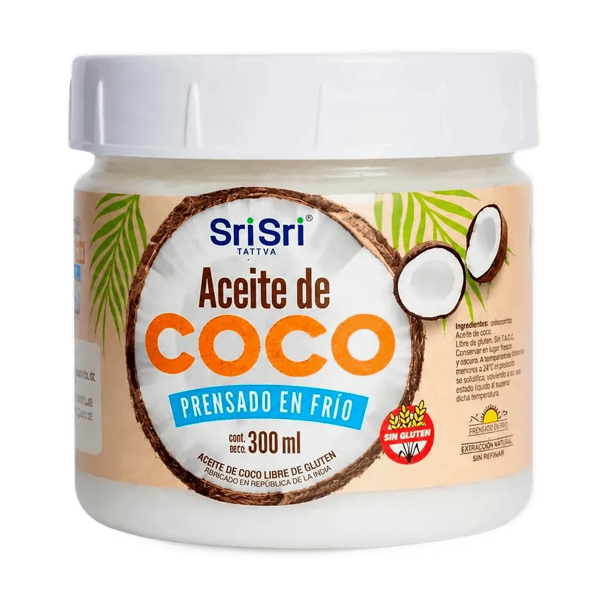 Sri Sri - Aceite de coco virgen x 300 cc