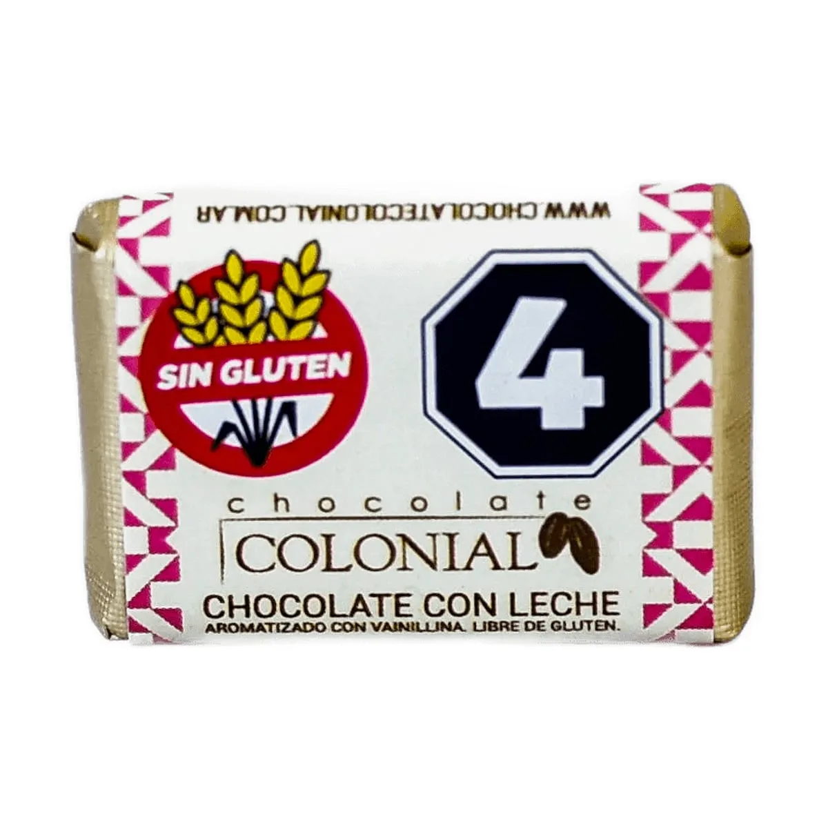 Colonial - Chocolatinas con leche x 5 gr (rosa)