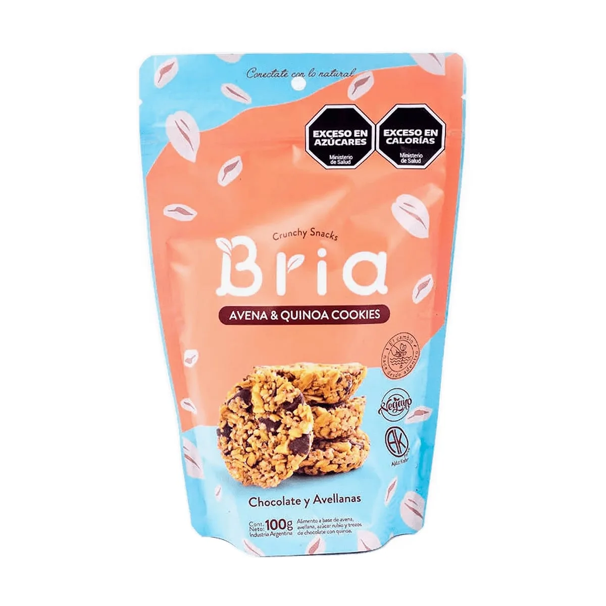 Bria - Avena y quinoa cookies de chocolate y avellanas x 100 gr