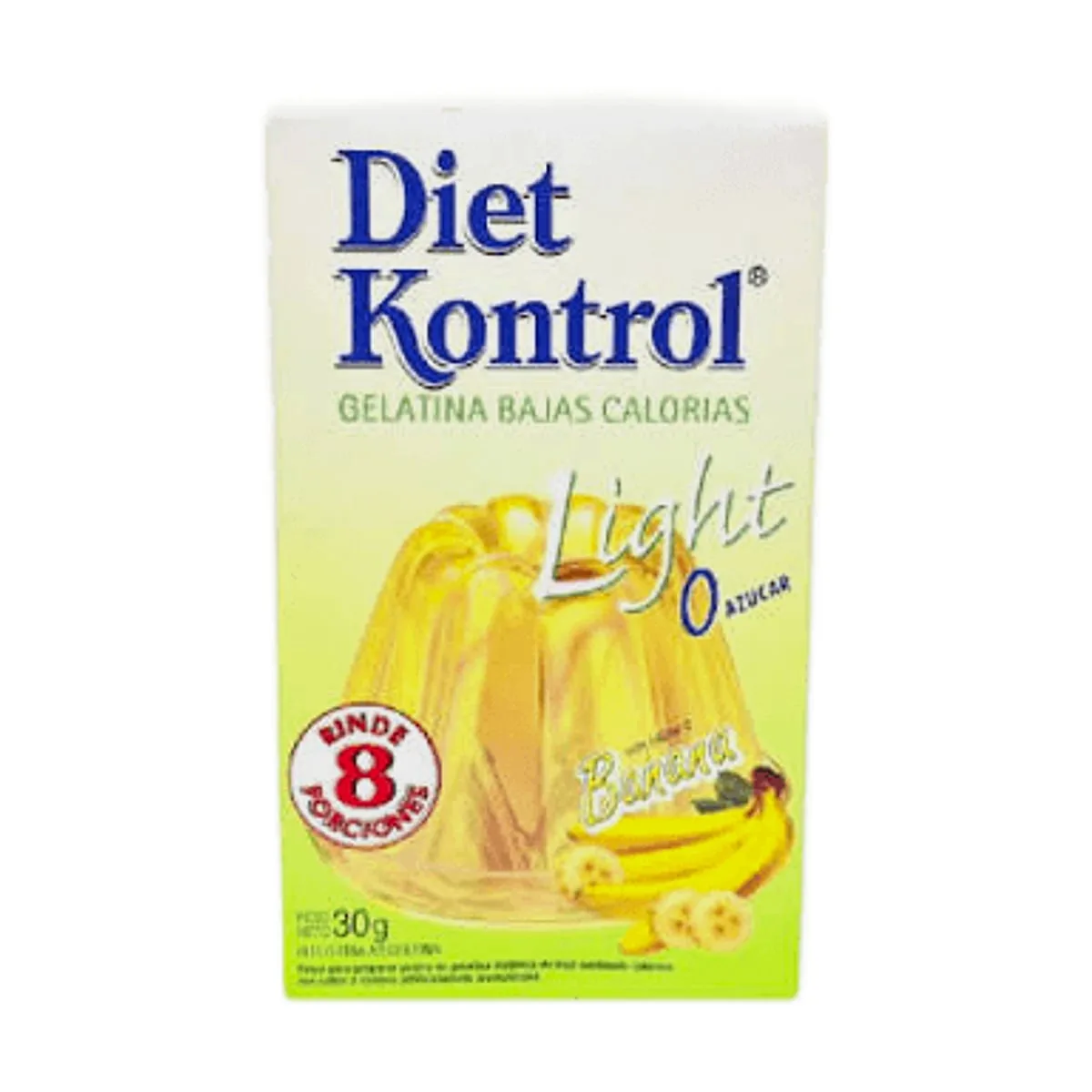 Diet Kontrol - Gelatina light sabor banana x 30 gr