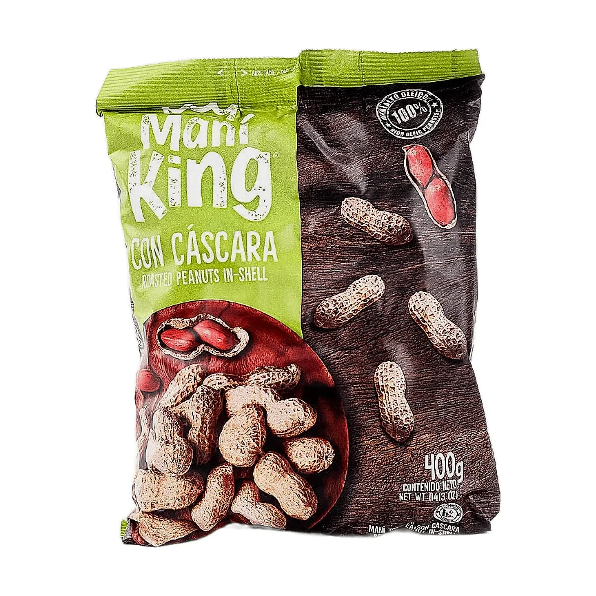 Mani King - Mani tostado con cascara x 400 gr