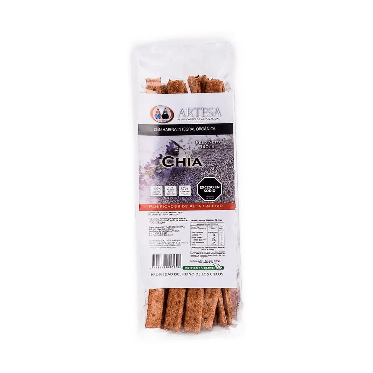 Artesa - Talitas de chia x 140 gr