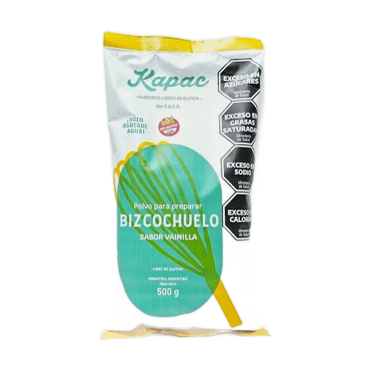 Kapac - Premezcla bizcochuelo sabor vainilla x 500 gr