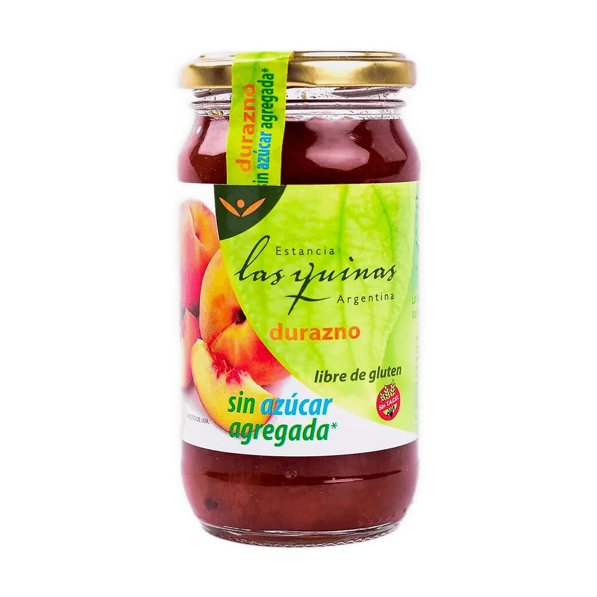 Las Quinas - Mermelada de durazno s/azucar x 420 gr