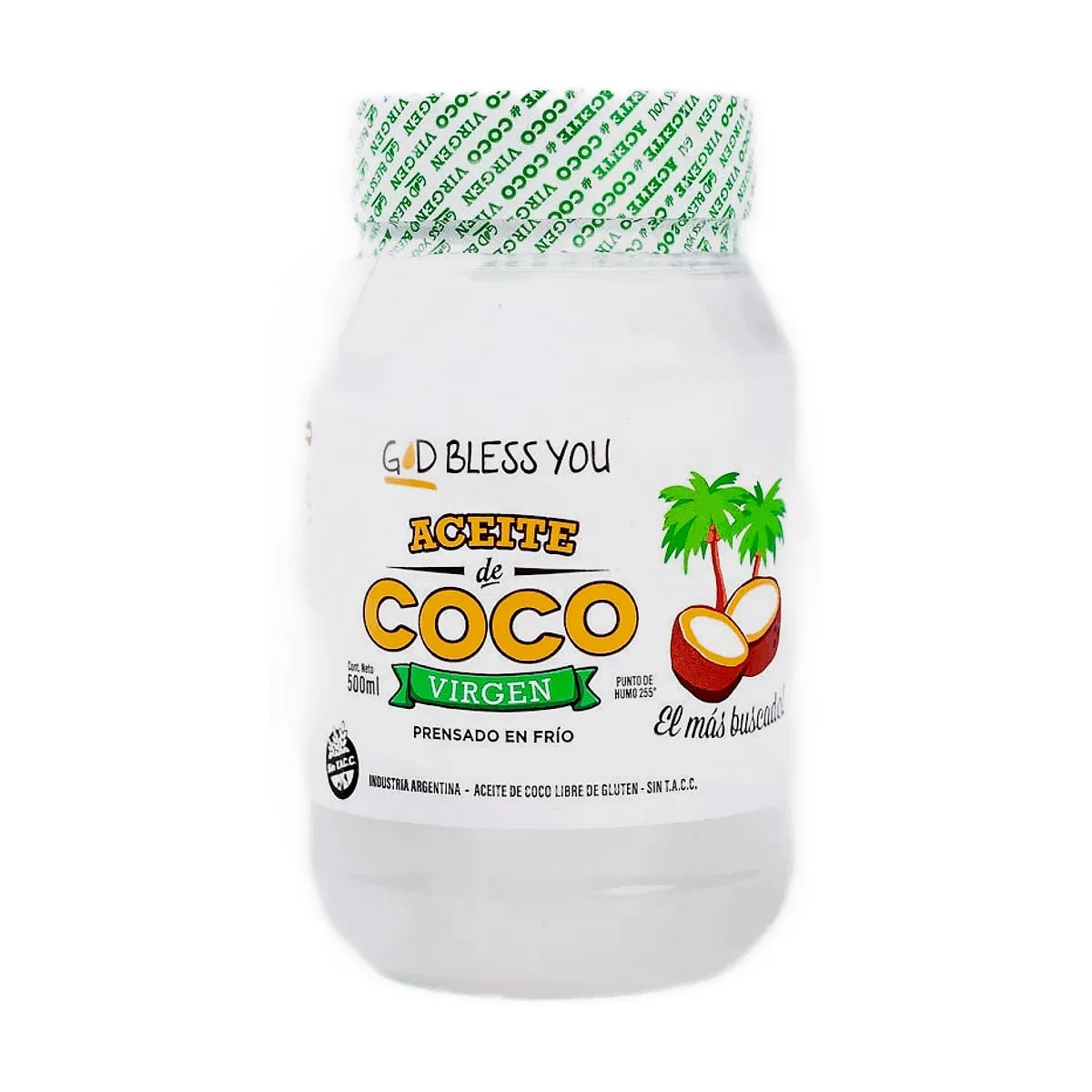 God Bless You - Aceite de coco virgen x 500 ml