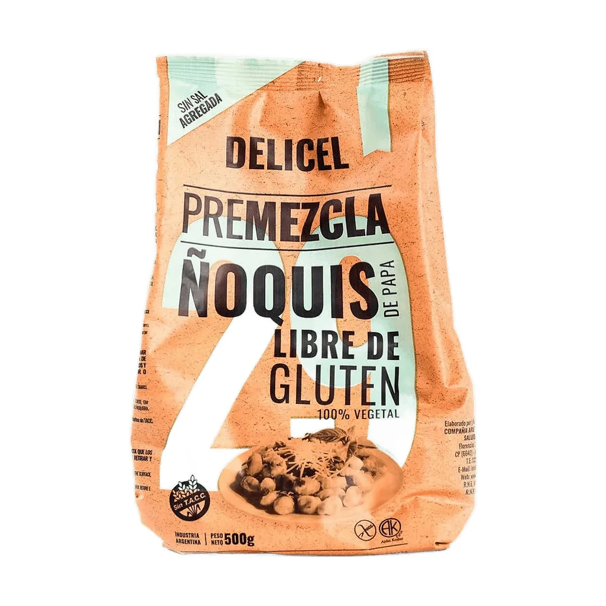 Delicel - Premezcla p/preparar ñoquis x 500 gr